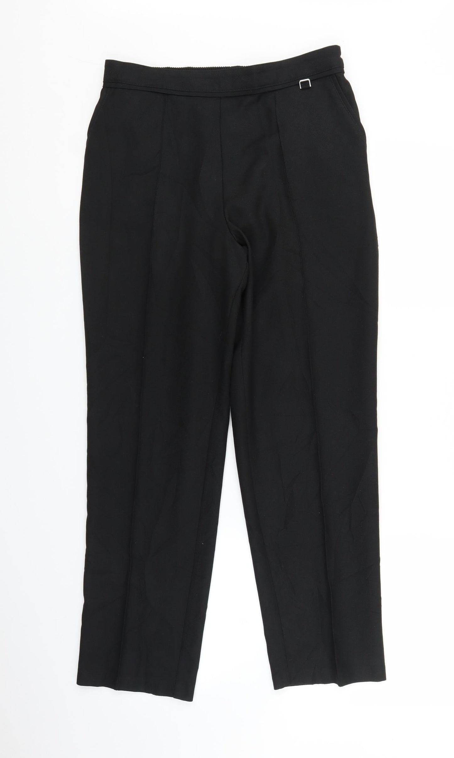 Womens UK Size 10 Marks and Spencer Regular Fit  Black Trousers