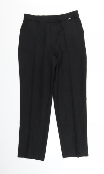 Womens UK Size 10 Marks and Spencer Regular Fit  Black Trousers