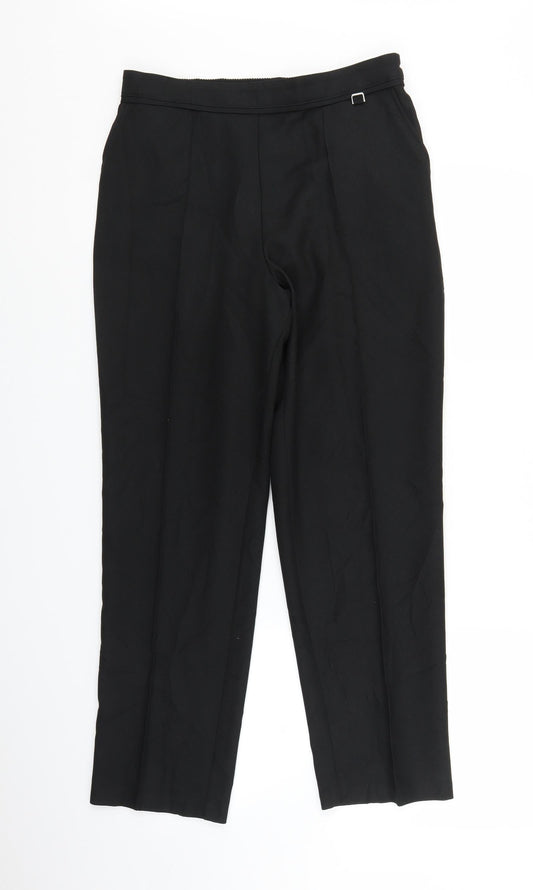 Womens UK Size 10 Marks and Spencer Regular Fit  Black Trousers