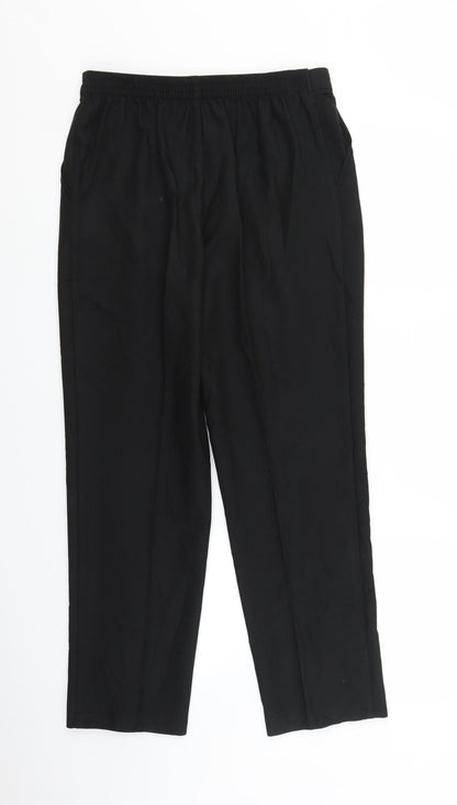 Womens UK Size 10 Marks and Spencer Regular Fit  Black Trousers