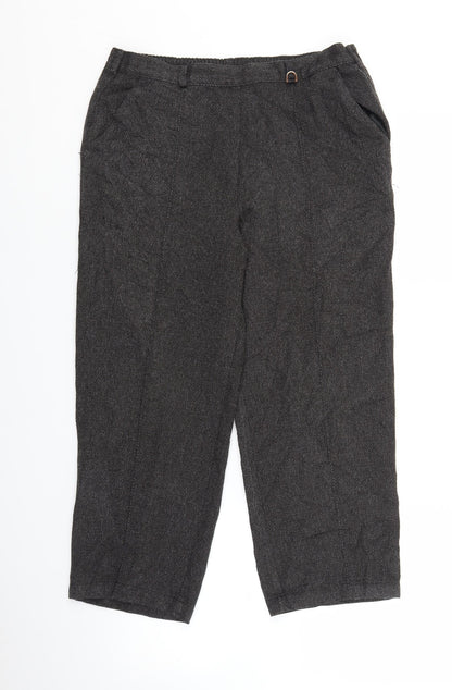 Womens UK Size 30 in Marks and Spencer Regular Fit  Grey Trousers