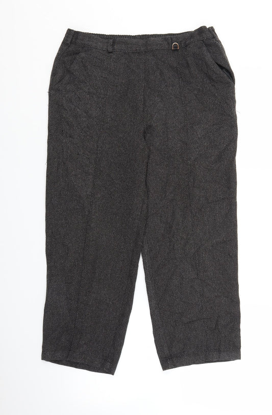 Womens UK Size 30 in Marks and Spencer Regular Fit  Grey Trousers