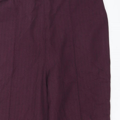 Womens UK Size 12 Marks and Spencer Regular Fit  Purple Trousers