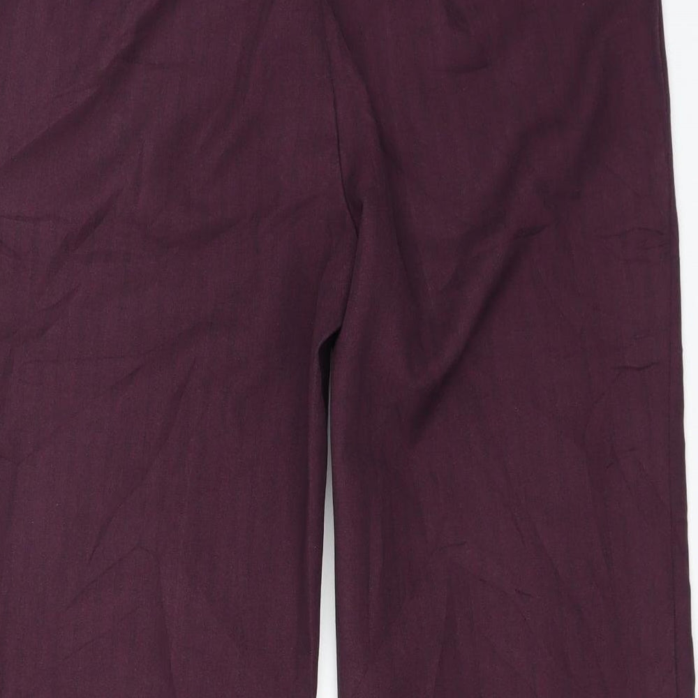 Womens UK Size 12 Marks and Spencer Regular Fit  Purple Trousers