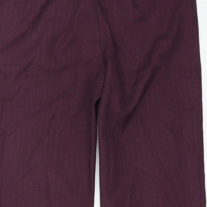 Womens UK Size 12 Marks and Spencer Regular Fit  Purple Trousers