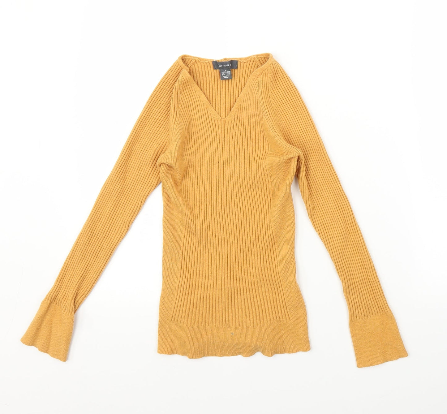 Primark Womens Yellow   Pullover Jumper Size M