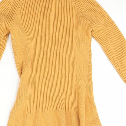Primark Womens Yellow   Pullover Jumper Size M