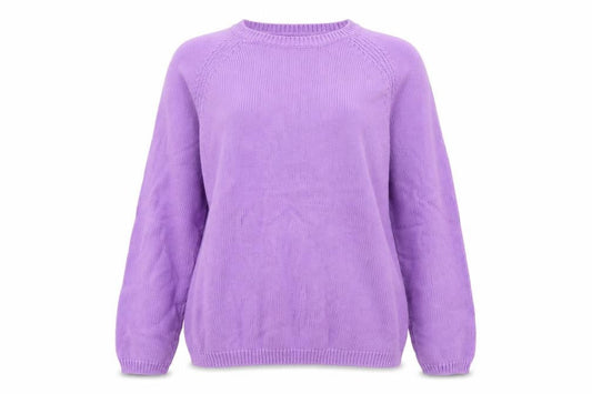 ISLE Womens Purple  Knit Pullover Jumper Size M