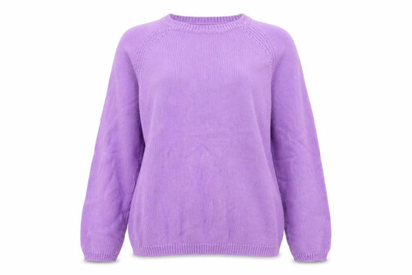 ISLE Womens Purple  Knit Pullover Jumper Size M