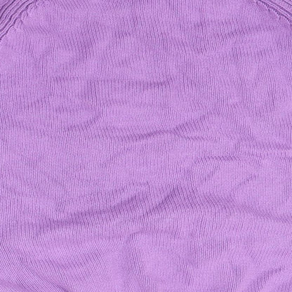 ISLE Womens Purple  Knit Pullover Jumper Size M