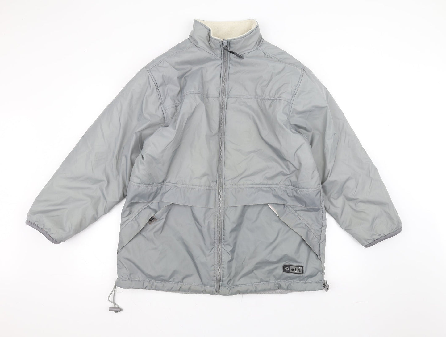 Active Womens Grey   Pea Coat Coat Size 12