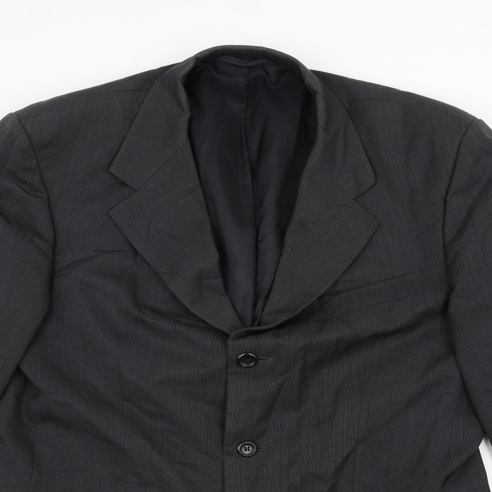 Mens UK Size 38 Burton Regular Grey Suit Jacket