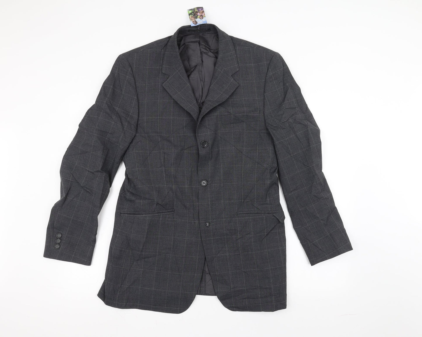 Mens UK Size 38 Burton Regular Grey Suit Jacket
