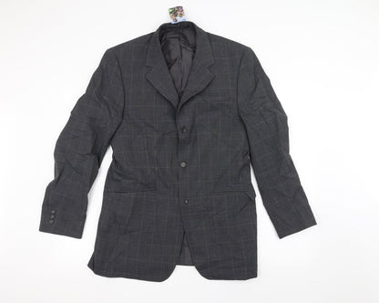 Mens UK Size 38 Burton Regular Grey Suit Jacket