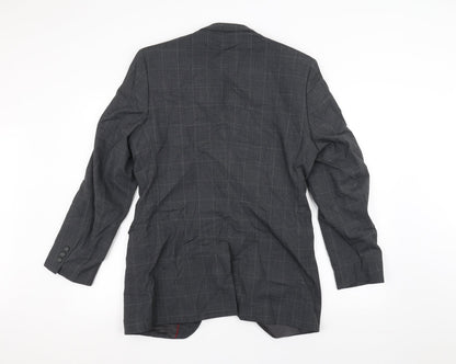 Mens UK Size 38 Burton Regular Grey Suit Jacket