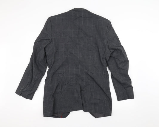 Mens UK Size 38 Burton Regular Grey Suit Jacket