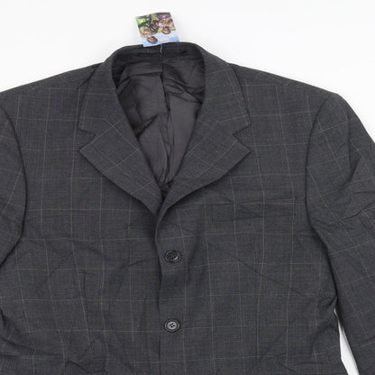 Mens UK Size 38 Burton Regular Grey Suit Jacket