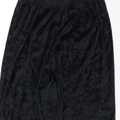 Womens UK Size 20 Preworn Regular Fit  Black Trousers