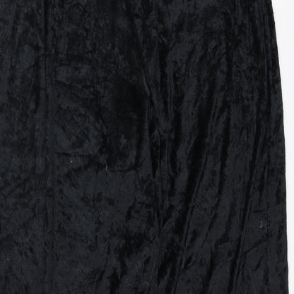 Womens UK Size 20 Preworn Regular Fit  Black Trousers