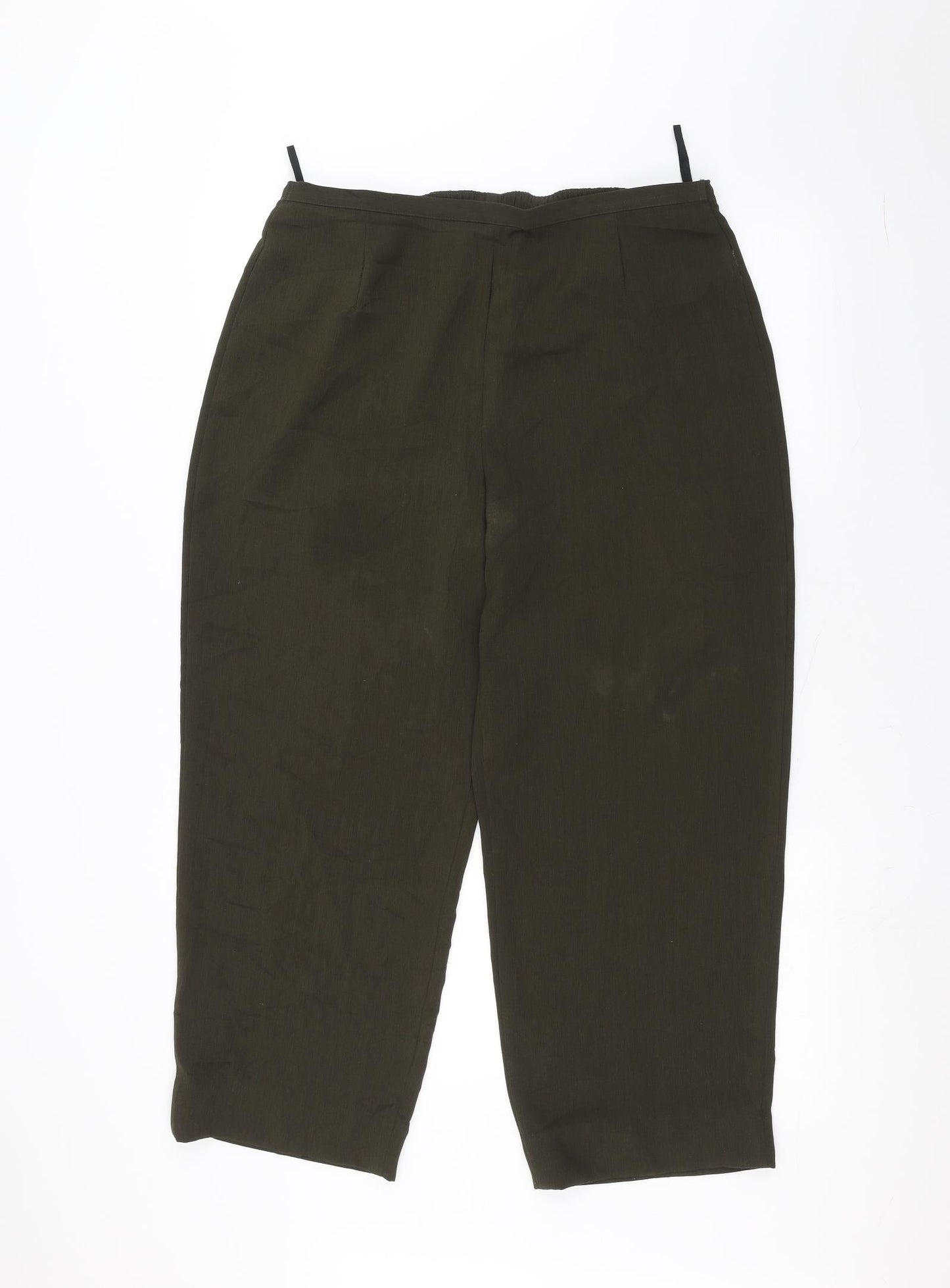 Womens UK Size 16 Marks and Spencer Regular Fit  Green Trousers