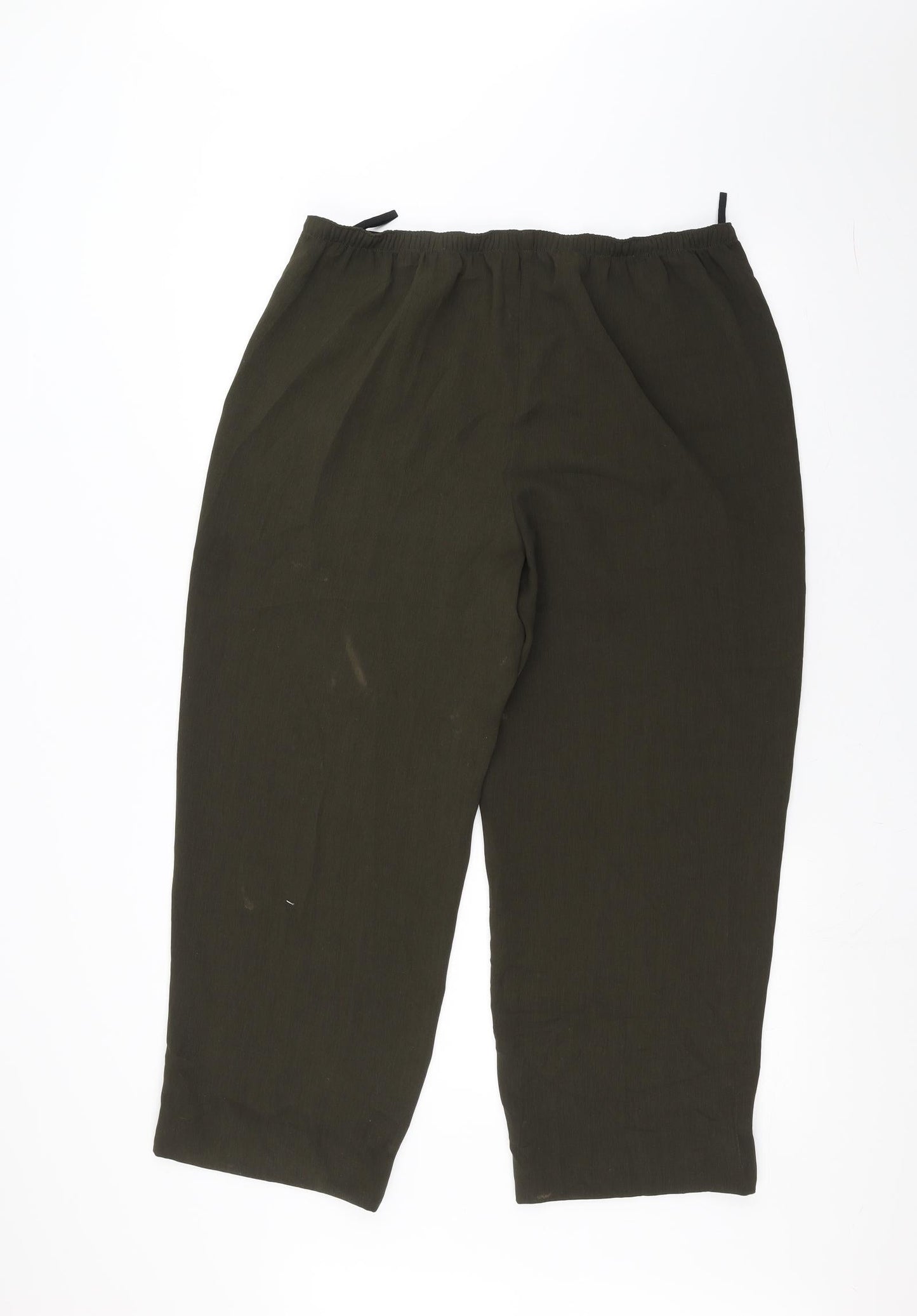 Womens UK Size 16 Marks and Spencer Regular Fit  Green Trousers