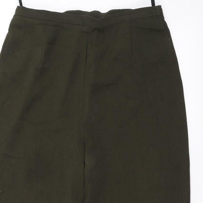 Womens UK Size 16 Marks and Spencer Regular Fit  Green Trousers