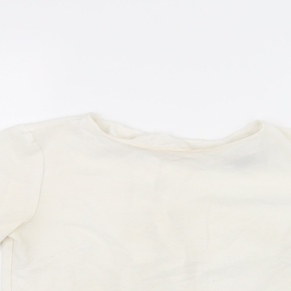 Womens UK Size 10 ASOS White Basic T-Shirt