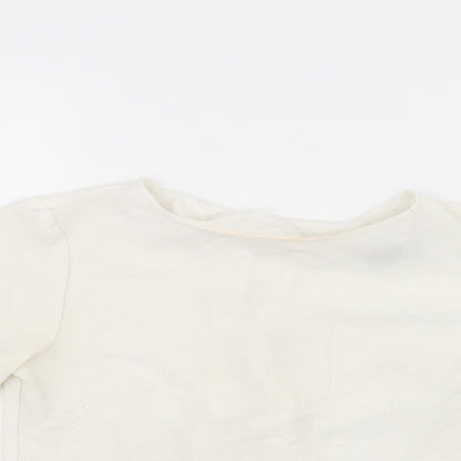 Womens UK Size 10 ASOS White Basic T-Shirt