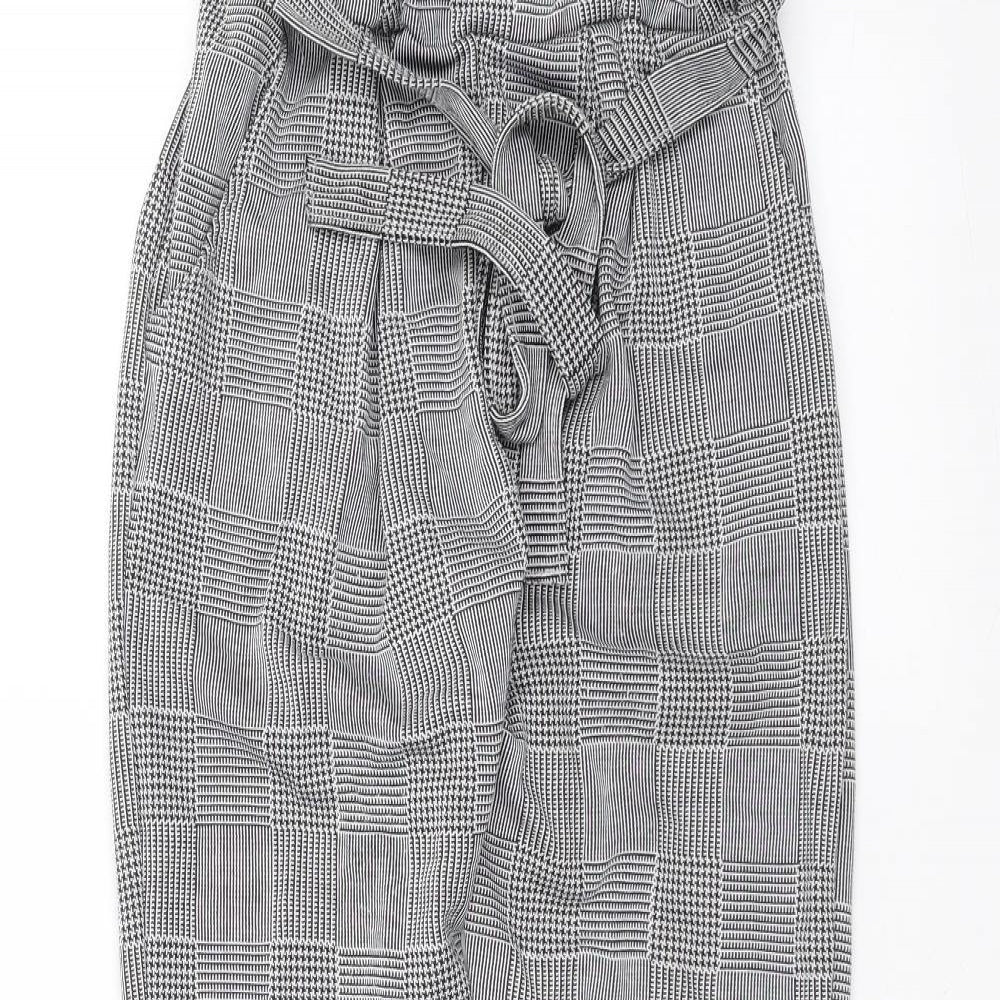 Prague Womens Black   Trousers  Size 8 L25 in