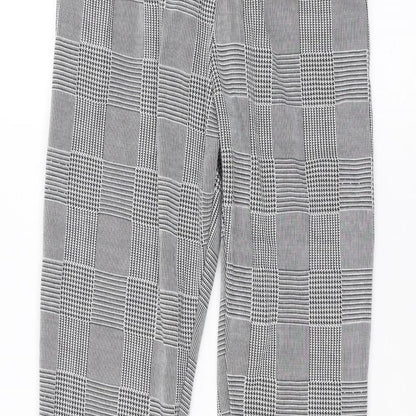 Prague Womens Black   Trousers  Size 8 L25 in