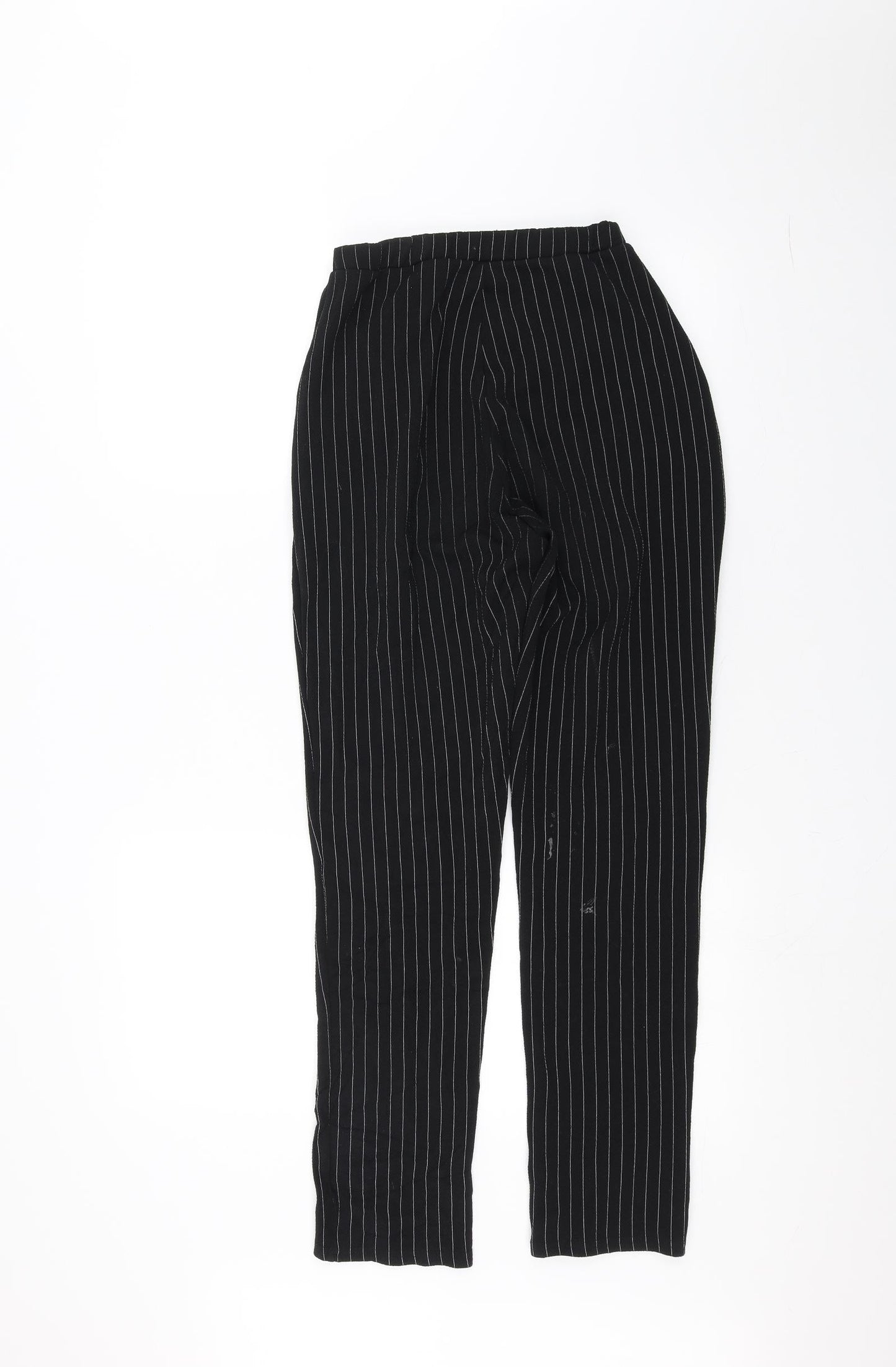 Womens UK Size 10 PRETTYLITTLETHING Regular Fit  Black Trousers