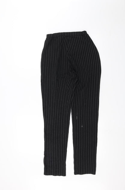 Womens UK Size 10 PRETTYLITTLETHING Regular Fit  Black Trousers