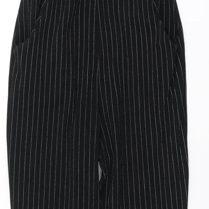 Womens UK Size 10 PRETTYLITTLETHING Regular Fit  Black Trousers