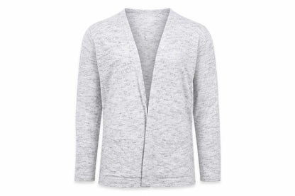 Front view of H&M girls’ grey jacket coatigan, size 14, years