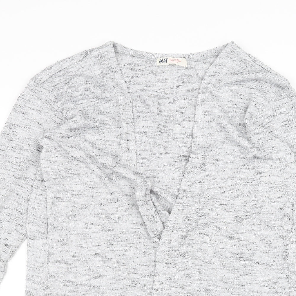 H&M Girls Grey   Jacket Coatigan Size 14 Years