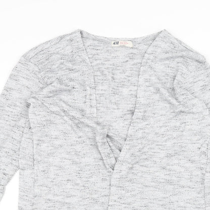 H&M Girls Grey   Jacket Coatigan Size 14 Years