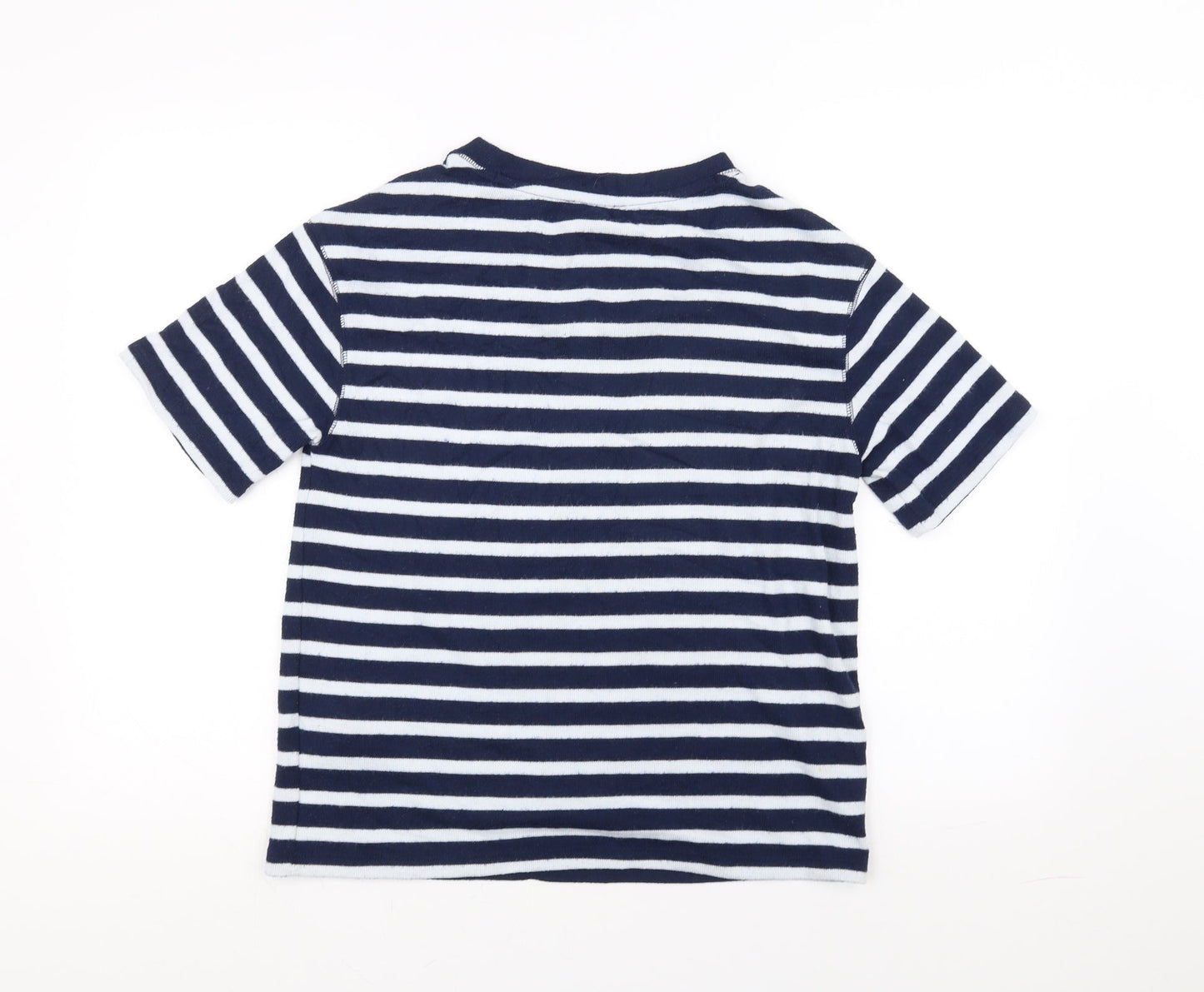 Womens UK Size 8 Marks and Spencer Blue Basic T-Shirt
