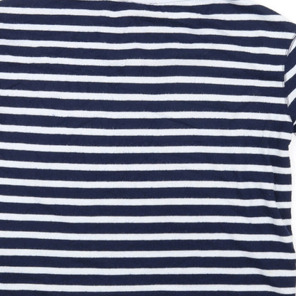 Womens UK Size 8 Marks and Spencer Blue Basic T-Shirt