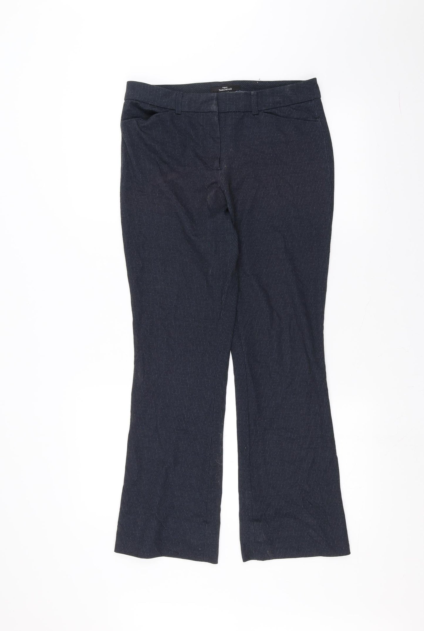 Womens UK Size 10 NEXT Regular Fit  Blue Trousers