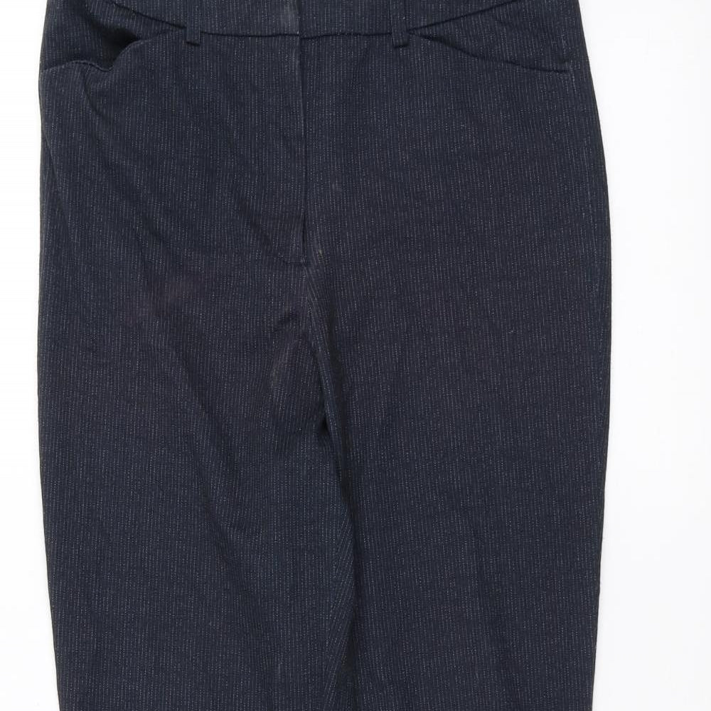 Womens UK Size 10 NEXT Regular Fit  Blue Trousers