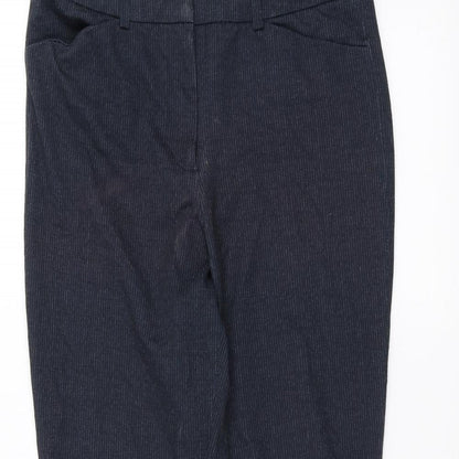 Womens UK Size 10 NEXT Regular Fit  Blue Trousers