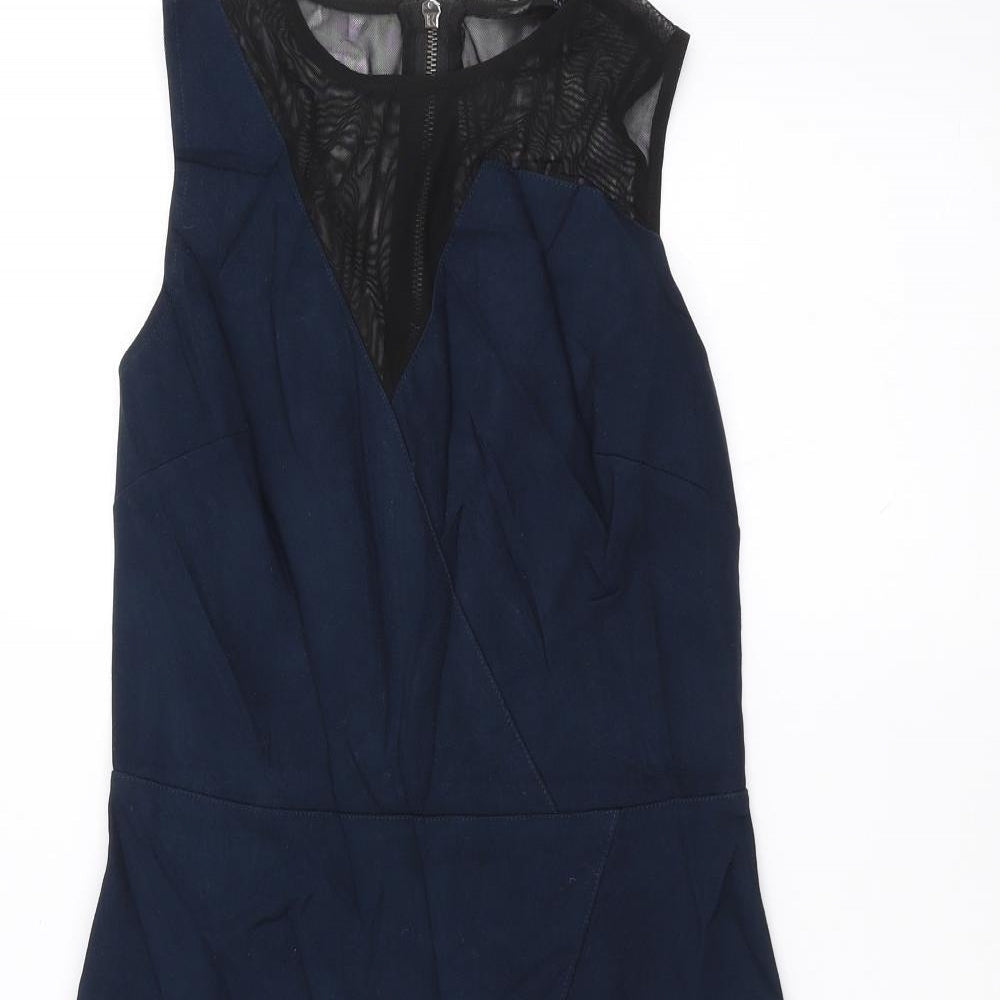 Topshop Womens Blue   A-Line  Size 8