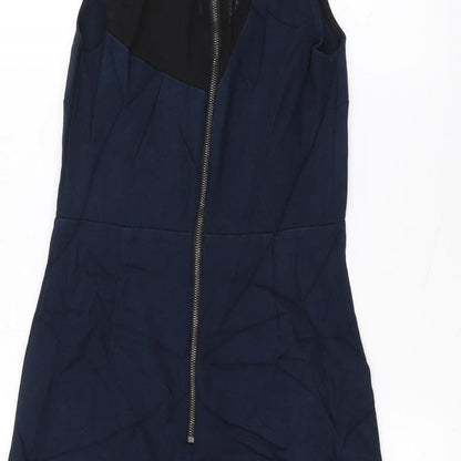 Topshop Womens Blue   A-Line  Size 8