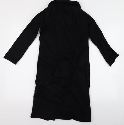 LOFT Womens Black   Overcoat Jacket Size S