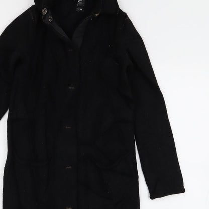 LOFT Womens Black   Overcoat Jacket Size S