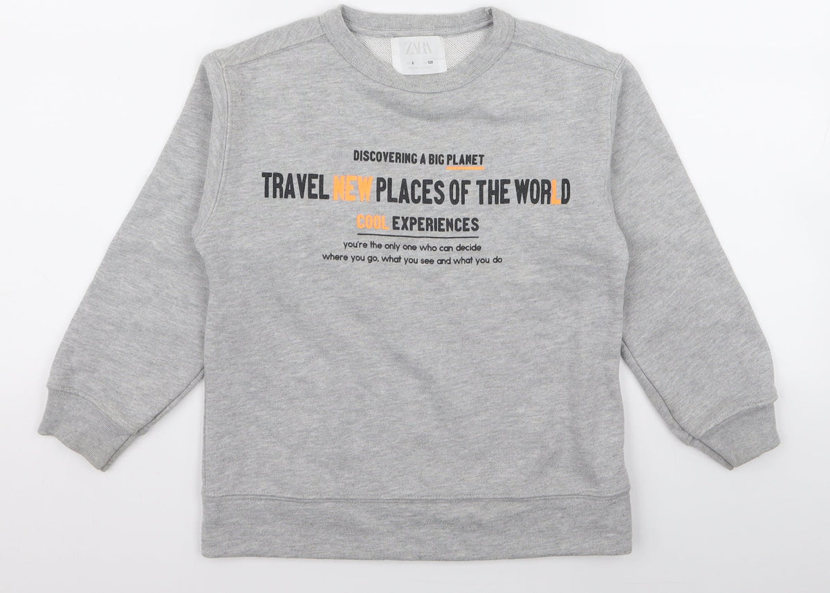 Zara Womens Grey   Pullover Jumper Size 8  - travel
