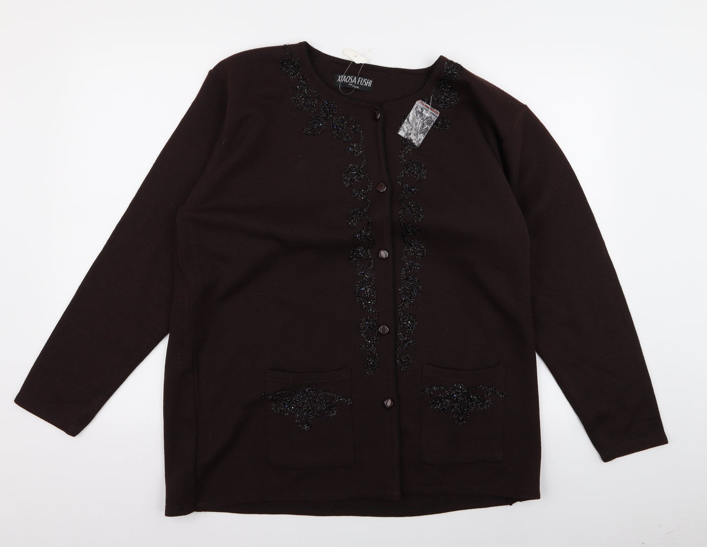 Xiaosa Fushi Womens Brown   Jacket  Size 3XL