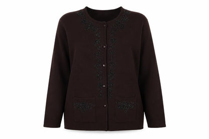 Xiaosa Fushi Womens Brown   Jacket  Size 3XL