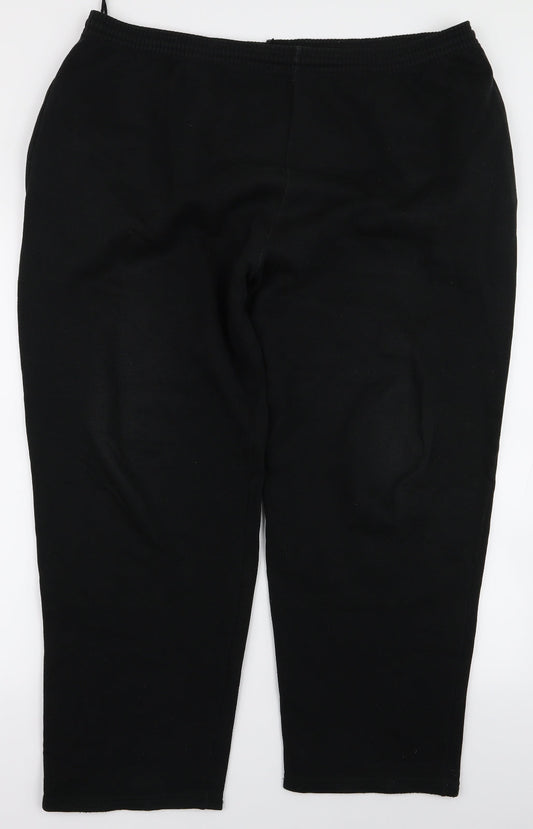 Preworn Mens Black   Trousers  Size L L23 in