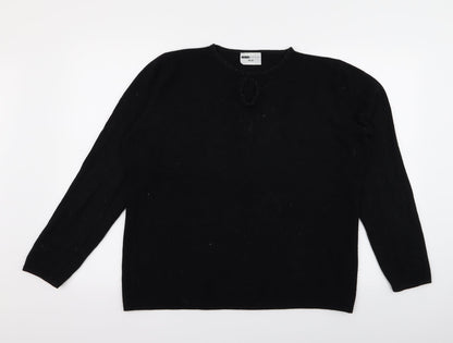 Sara Womens Black   Pullover Jumper Size 18